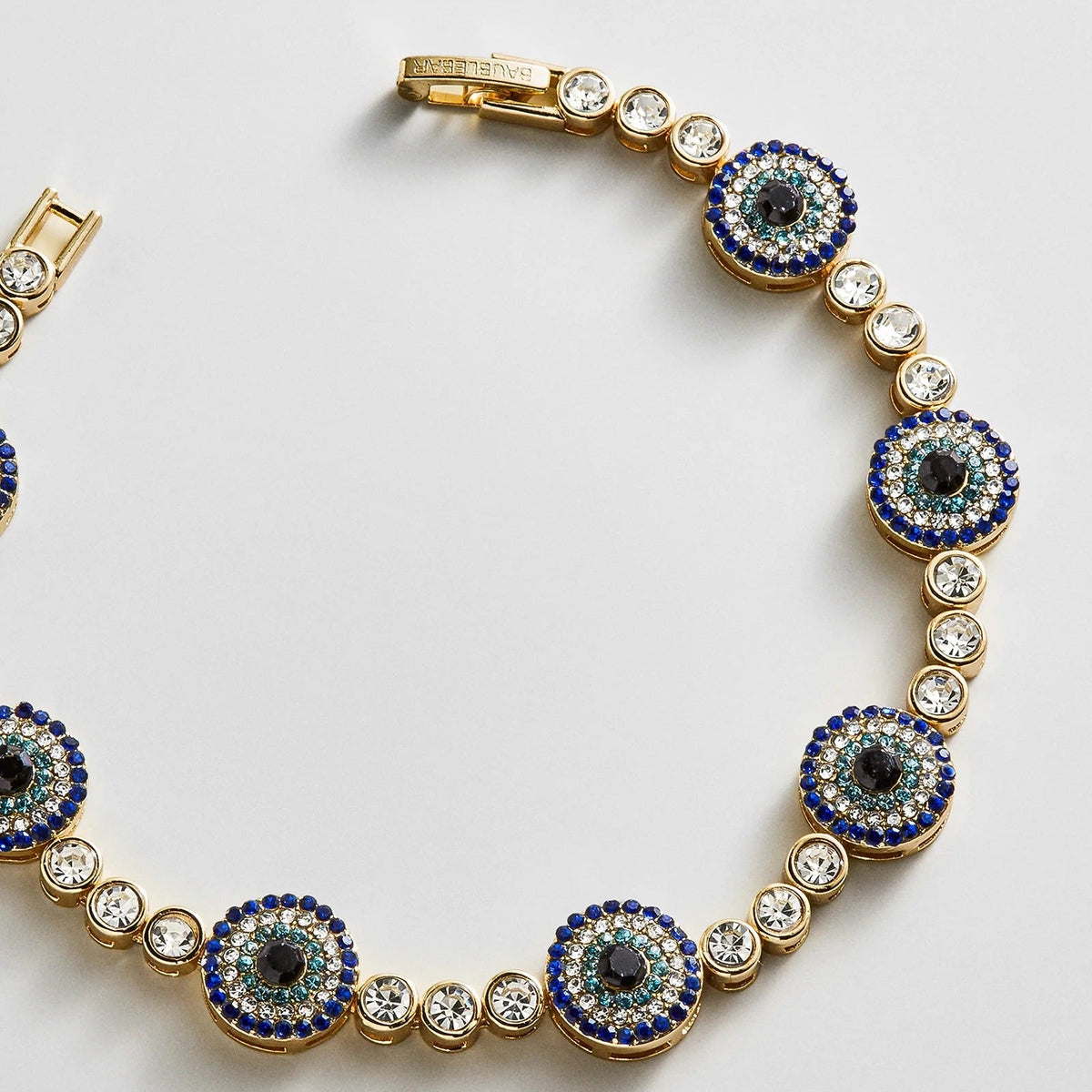 Lavisa - Evil Eye Tennis Bracelet - Clasp & Finish View