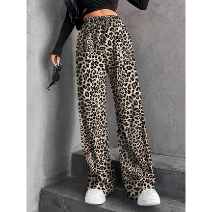 Lavisa - Women's High-Waisted Wide-Leg Relaxed Pants