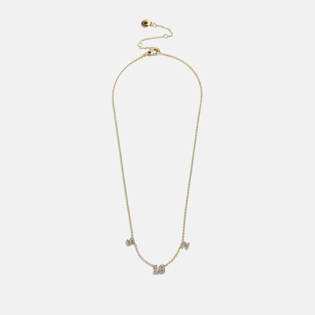 Lavisa - Varsity Gold/Pavé Number Custom Necklace - Product Gallery View 7