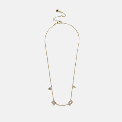 Lavisa - Varsity Gold/Pavé Number Custom Necklace - Product Gallery View 10