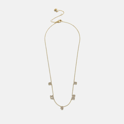 Lavisa - Varsity Gold/Pavé Number Custom Necklace - Product Gallery View 13
