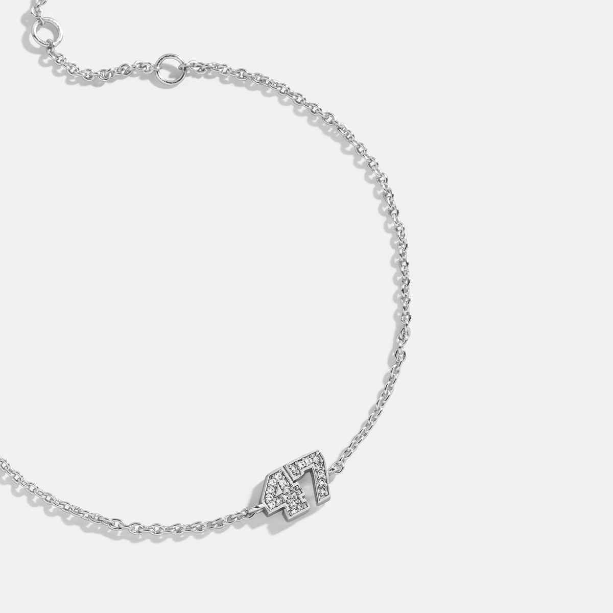 Lavisa - Custom Varsity Number Station Bracelet - On-Model & Scale View