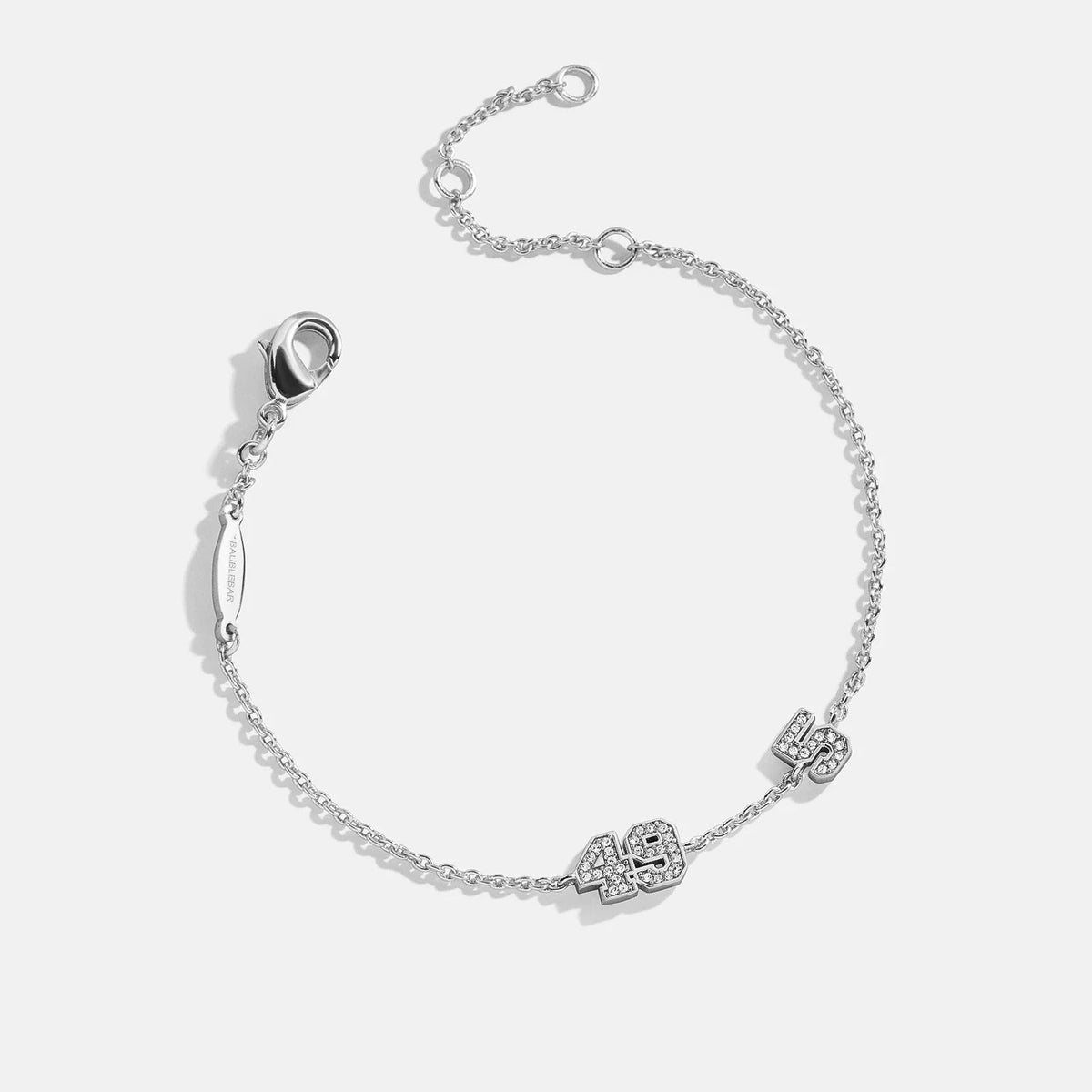Lavisa - Custom Varsity Number Station Bracelet - Clasp & Finish View