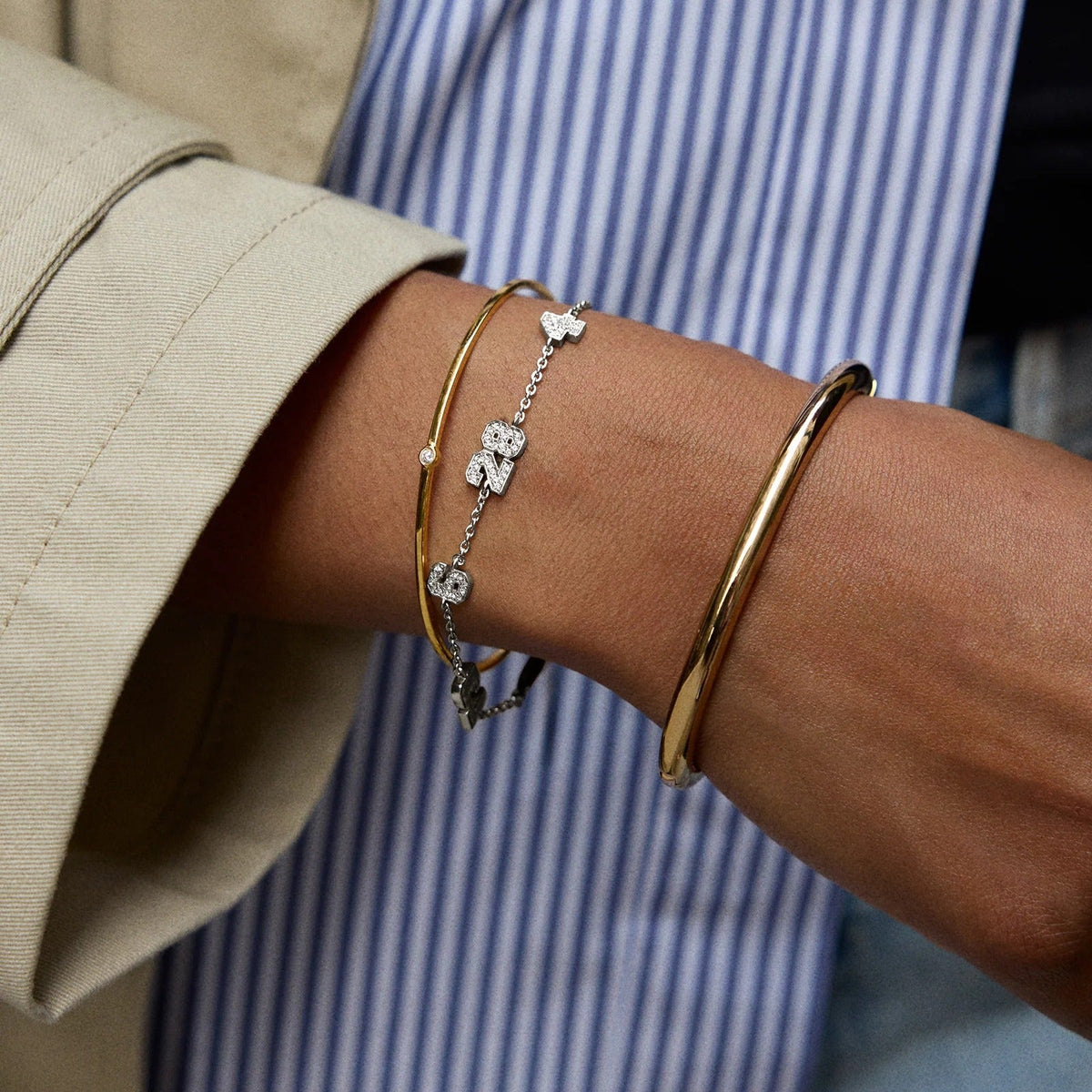 Lavisa - Custom Varsity Number Station Bracelet - Product Gallery View 11
