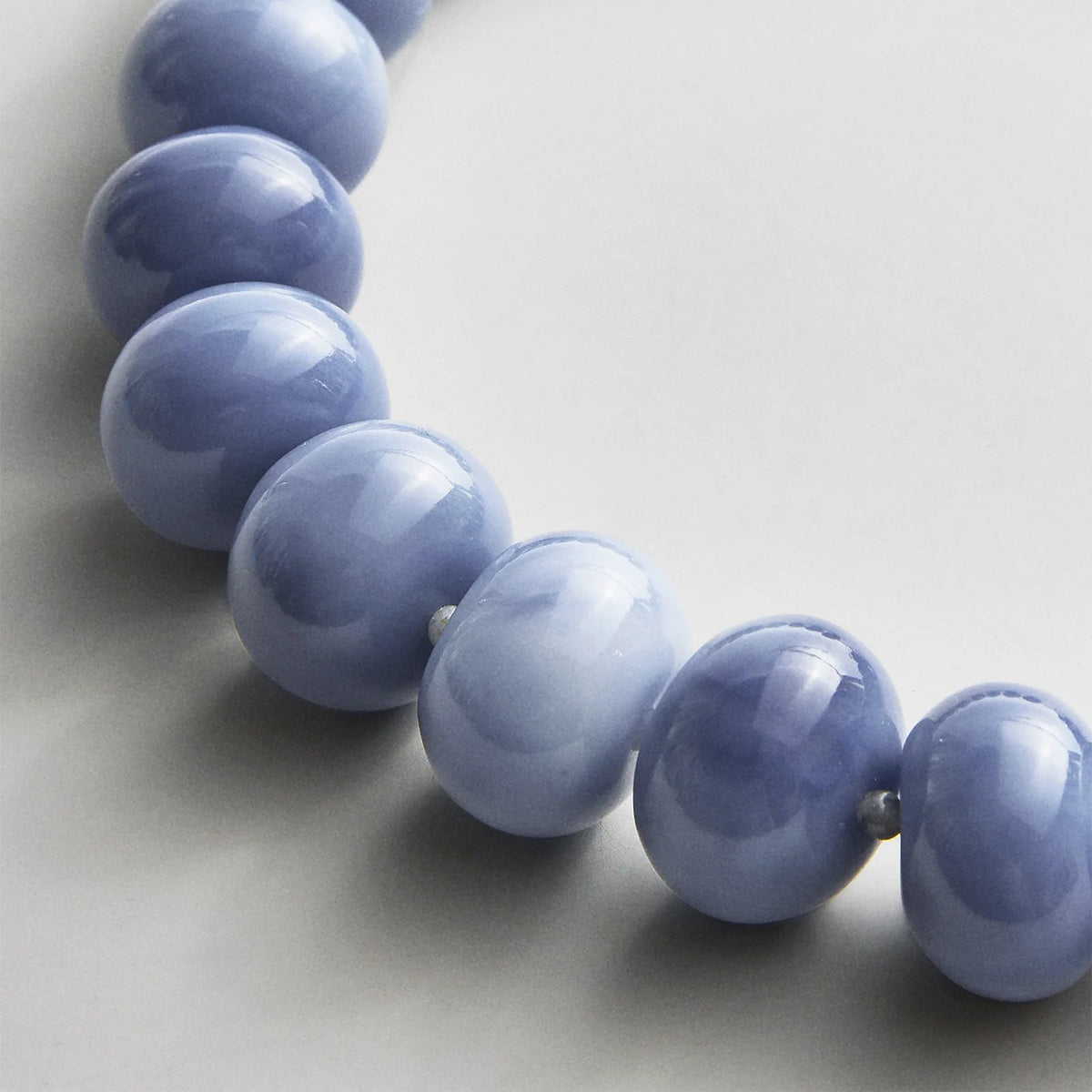 Lavisa - Blue Sodalite Beaded Chunky Statement Necklace - Clasp & Finish View