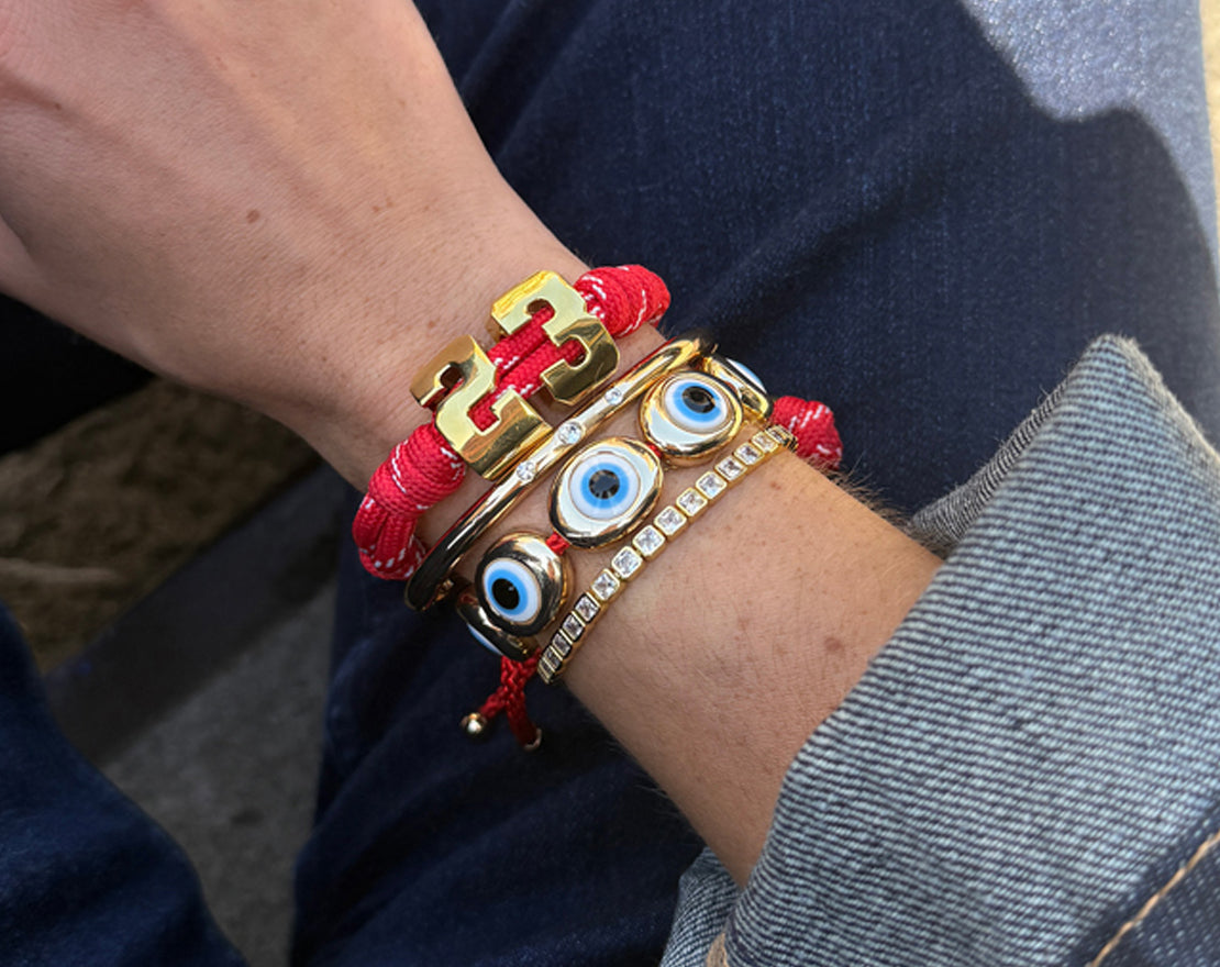 Knotty Initial Custom Waterproof Bracelet - Product Gallery View 7