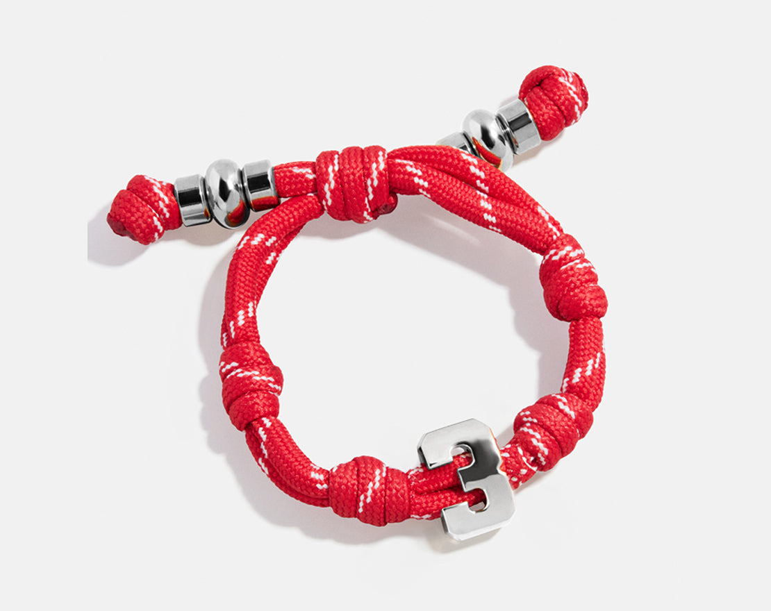 Lavisa - Personalized Varsity Number Paracord Bracelet - Side Profile View