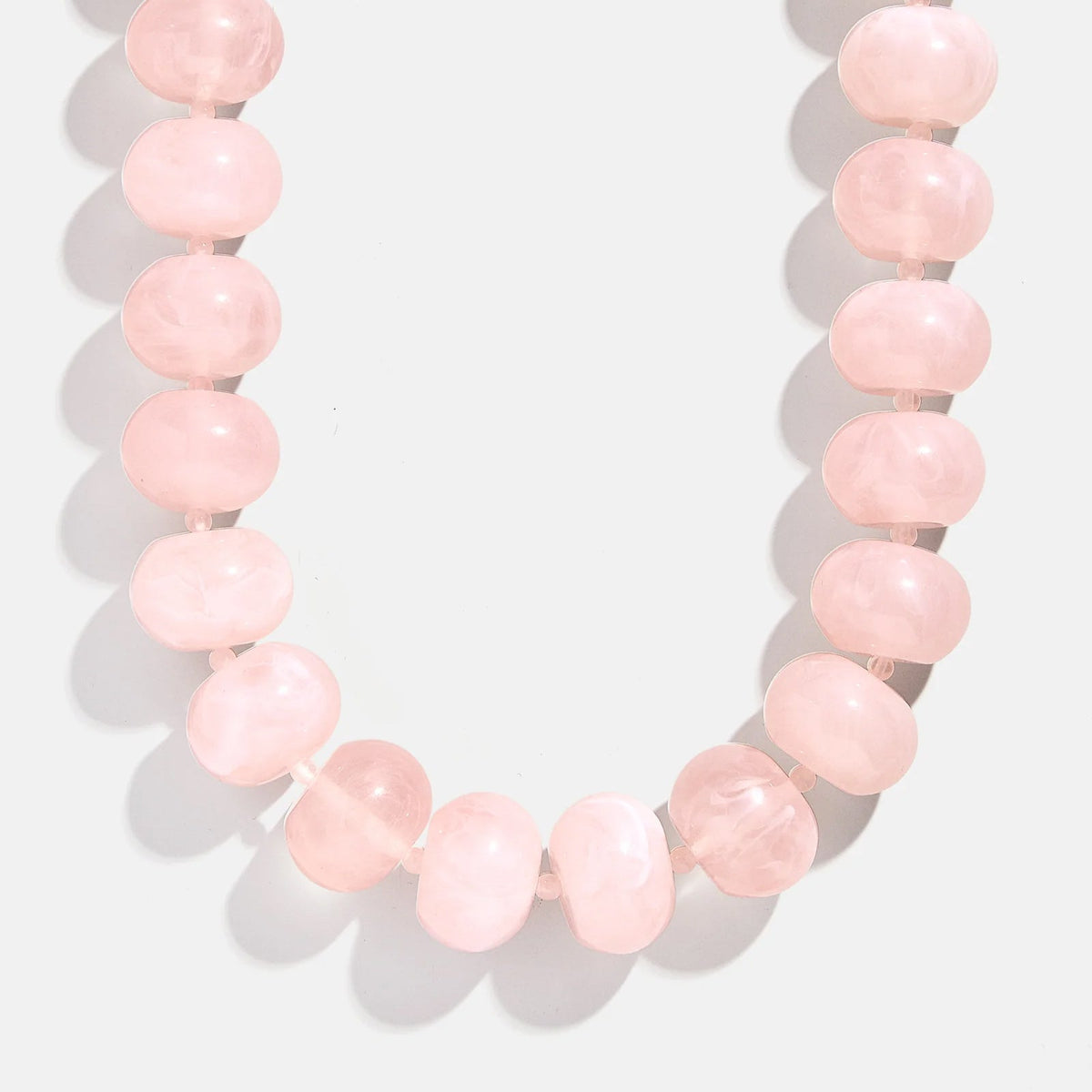Lavisa - Semi-Precious Beaded Statement Necklace - On-Model & Scale View