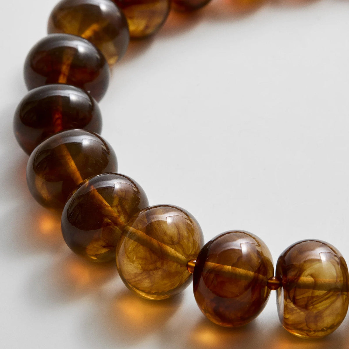 Lavisa - Semi-Precious Beaded Statement Necklace - On-Model & Scale View