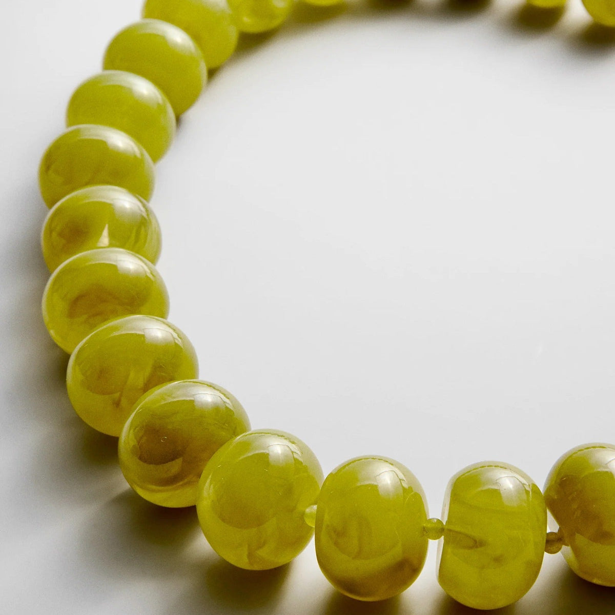 Lavisa - Oversized Statement Beaded Necklace For Women - On-Model & Scale View