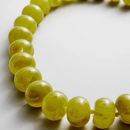 Lavisa - Oversized Statement Beaded Necklace For Women - On-Model & Scale View