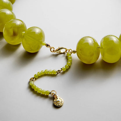 Lavisa - Oversized Statement Beaded Necklace For Women - Clasp & Finish View