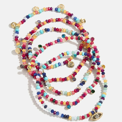 Lavisa - Evil Eye Beaded Stackable Bracelet Set - Clasp & Finish View