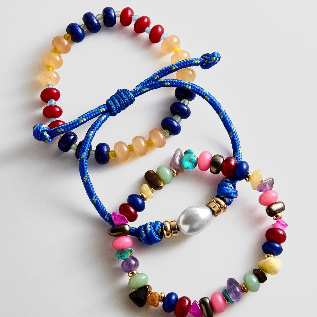 Lavisa - Statement Beaded Bracelet Set - Clasp & Finish View