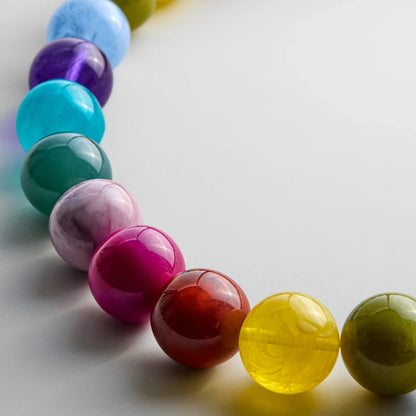 Lavisa - Chunky Statement Beaded Necklace For Women - Clasp & Finish View