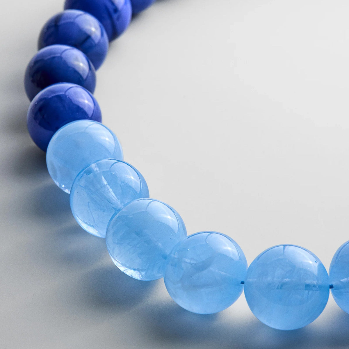 Lavisa - Jane Beaded Statement Necklace - On-Model & Scale View