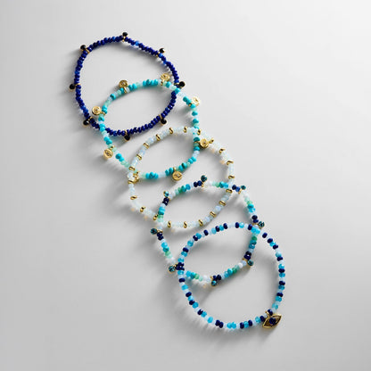 Lavisa - Evil Eye Beaded Layered Bracelet Set - Clasp & Finish View