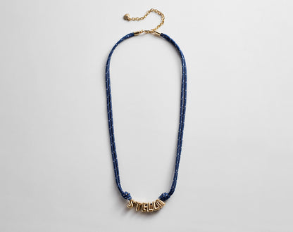 Lavisa - Custom Bubble Letter Paracord Necklace - Clasp & Finish View