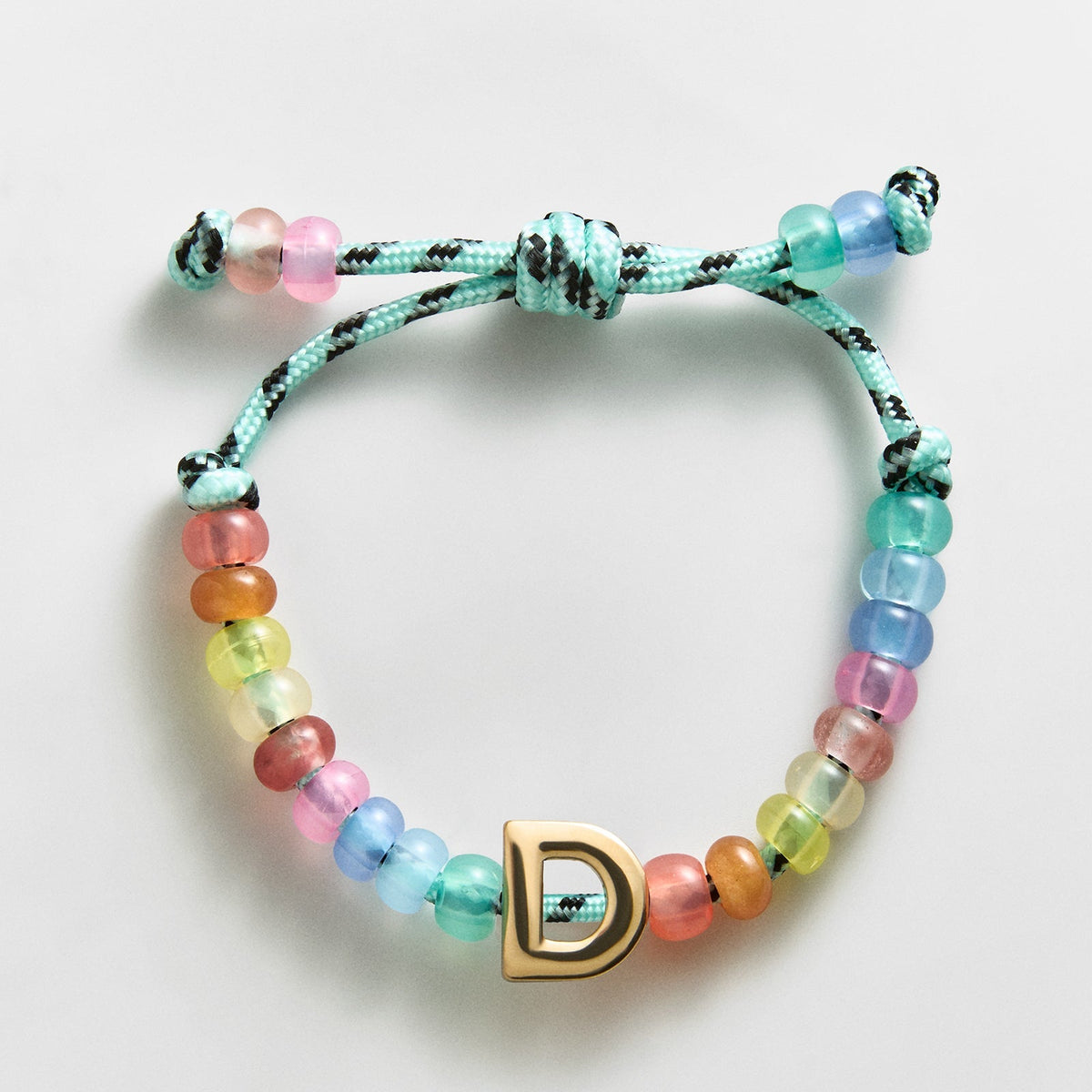 Lavisa - Waterproof Initial Beaded Bracelet - Clasp & Finish View