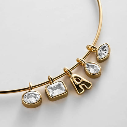 Lavisa - Custom Charm Collar Necklace - Clasp & Finish View
