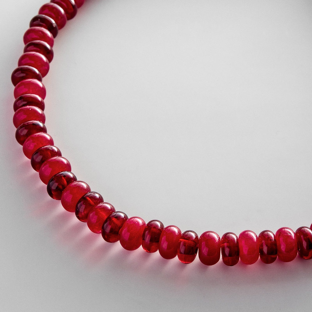 Lavisa - Red Jasper Beaded Statement Necklace with Adjustable Extender - On-Model & Scale View