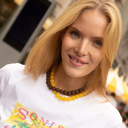 Lavisa - Beaded Statement Necklace for Women - Detail & Styling View