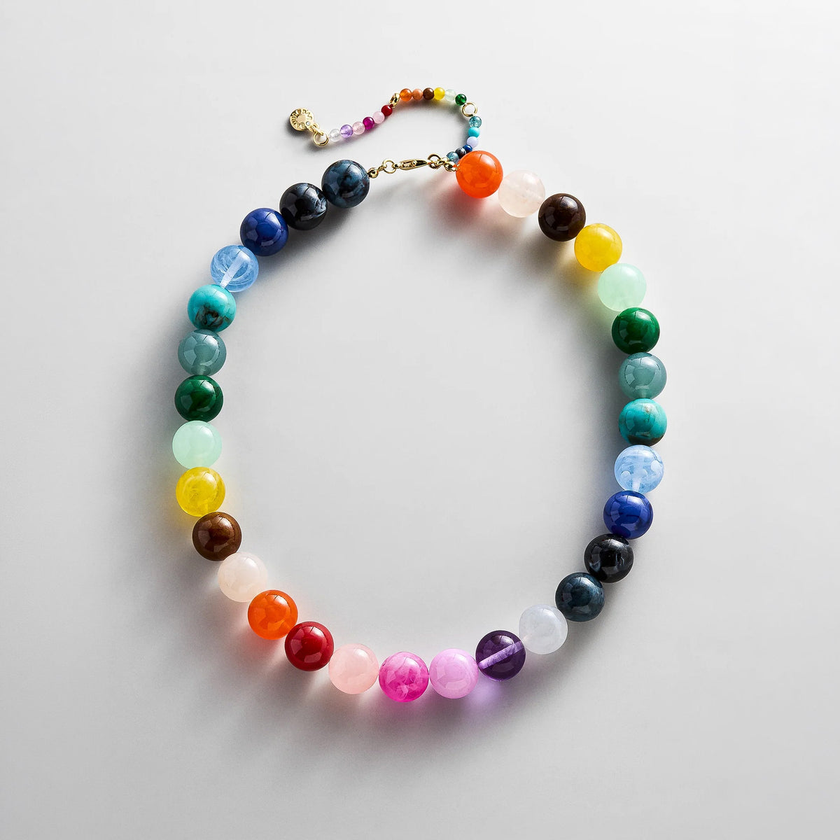 Lavisa multicolored resin bead layering necklace