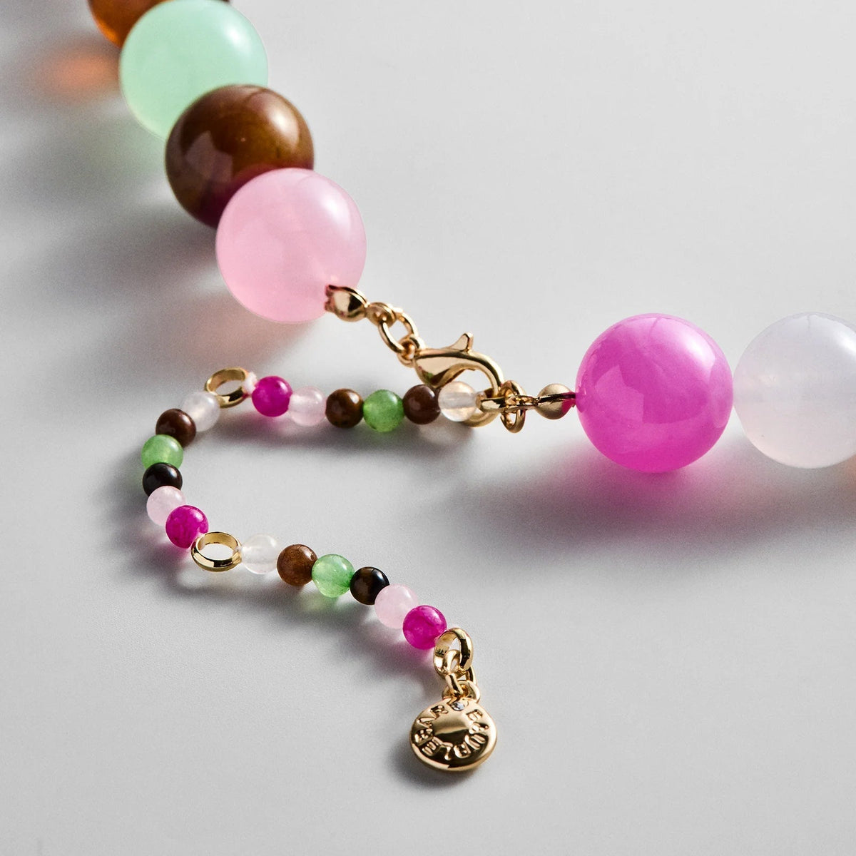 Lavisa - Mini Beaded Layering Necklace - Clasp & Finish View
