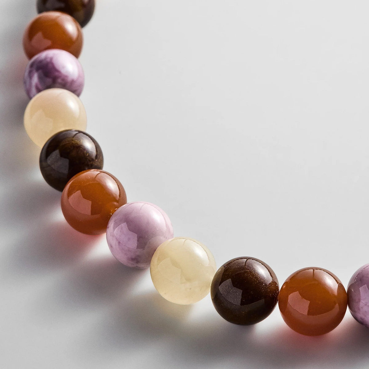 Lavisa - Mini Jane Beaded Layering Necklace - On-Model & Scale View