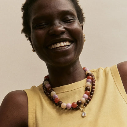 Lavisa - Mini Jane Beaded Layering Necklace - Detail & Styling View