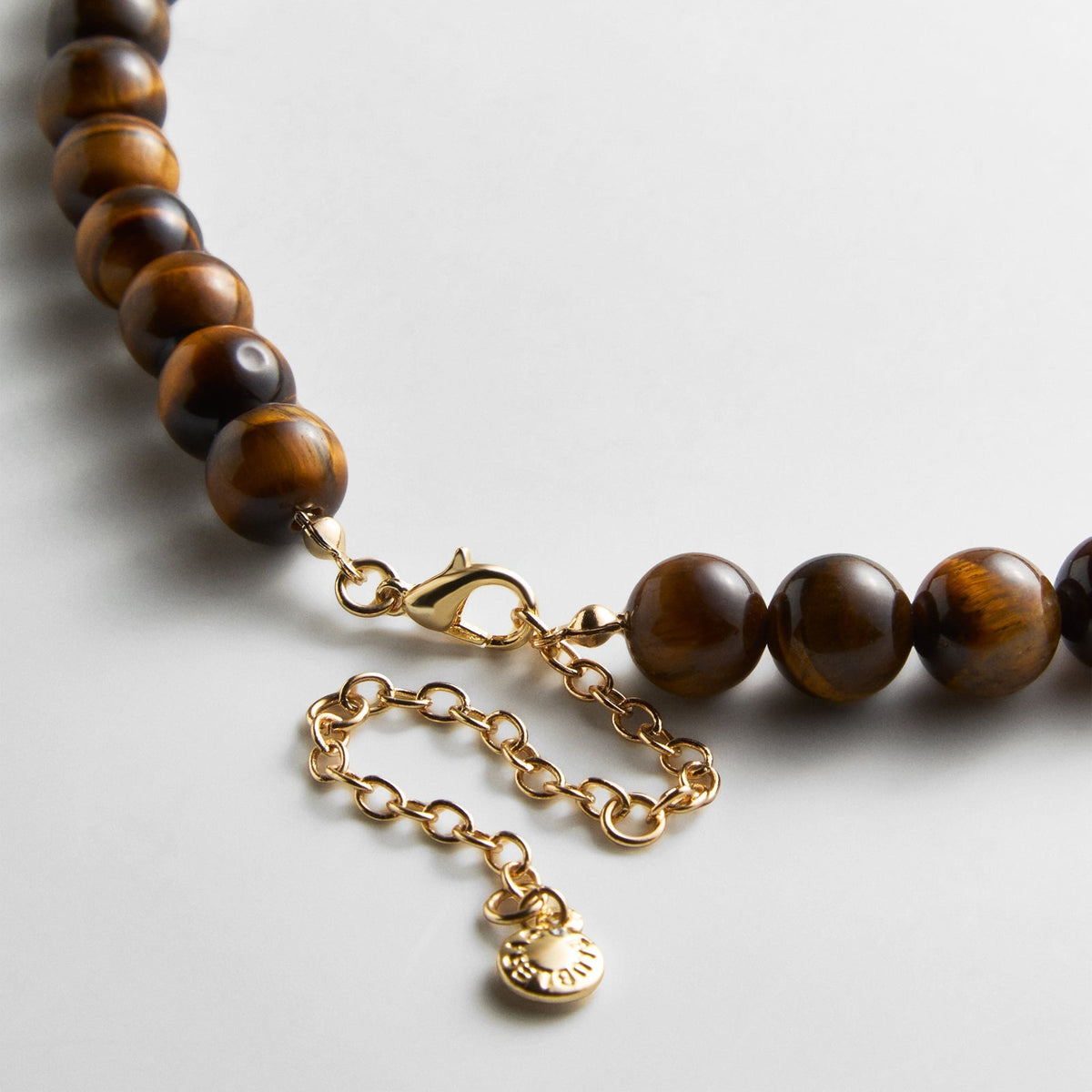 Lavisa - Semi-Precious Beaded Necklace - Crystal Gemstone Jewelry - Clasp & Finish View