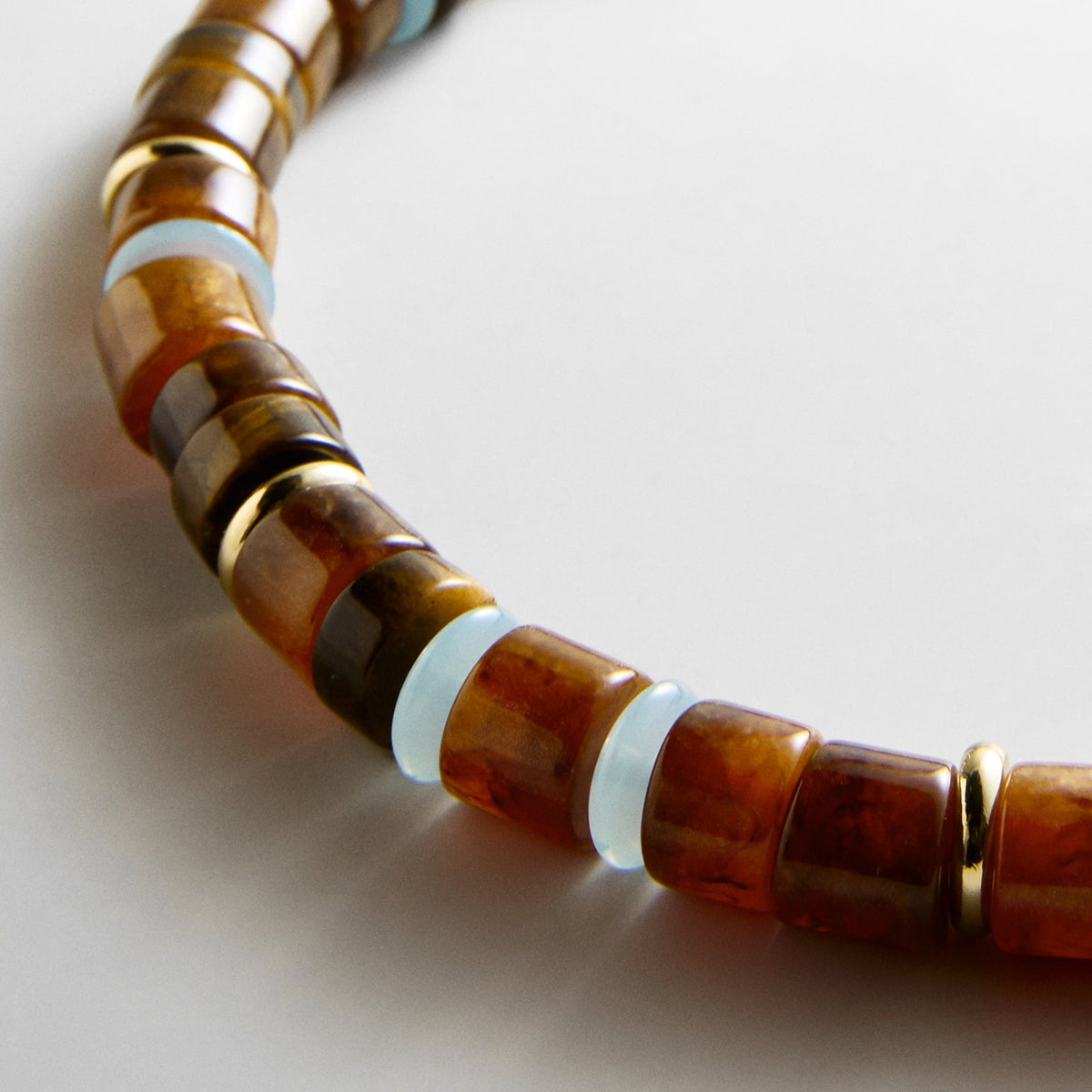 Lavisa - Rondelle Beaded Necklace - Clasp & Finish View