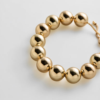 Lavisa - Beaded Charm Bracelet for Women Stackable Jewelry - Clasp & Finish View
