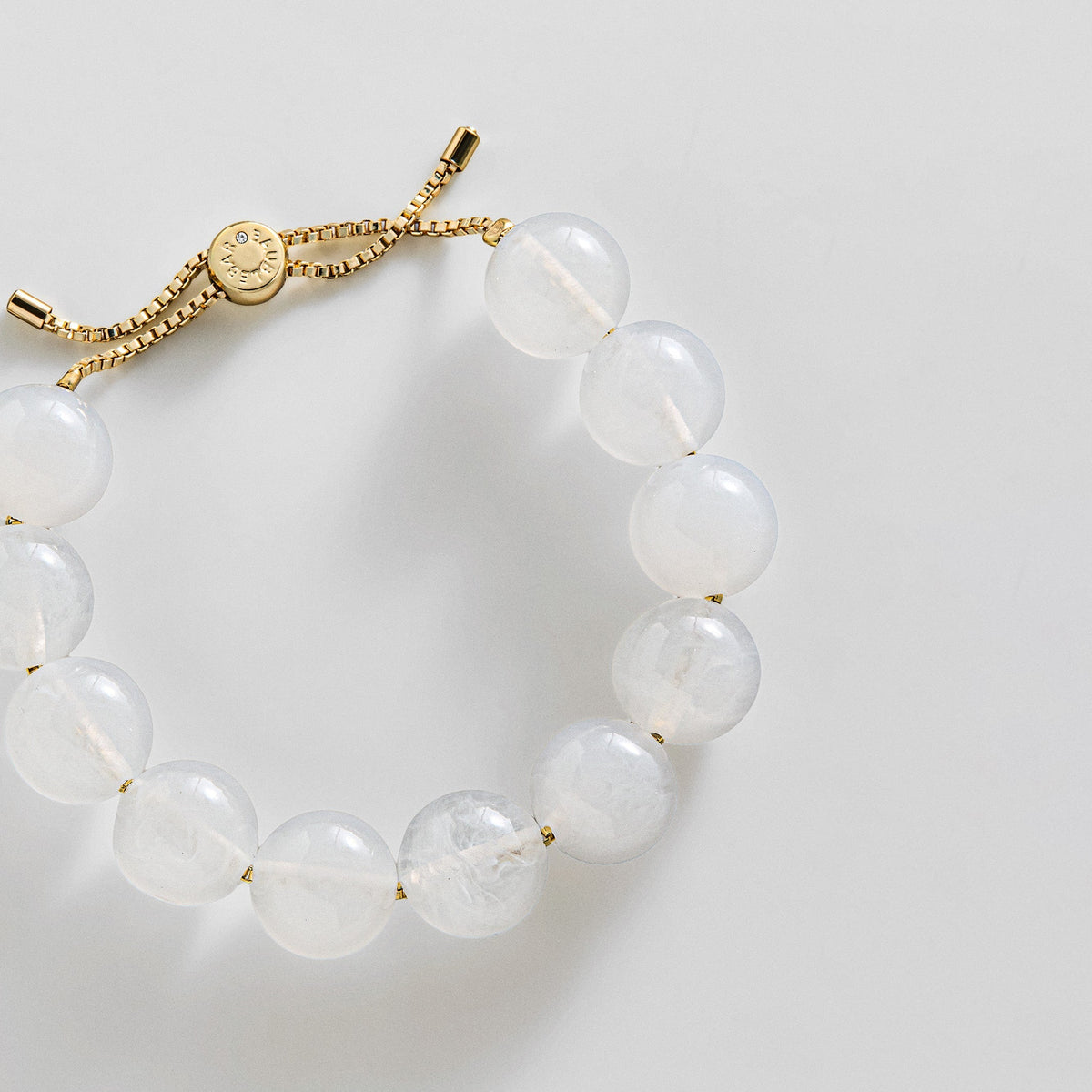 Lavisa - Ivory Beaded Chain Bracelet - Clasp & Finish View