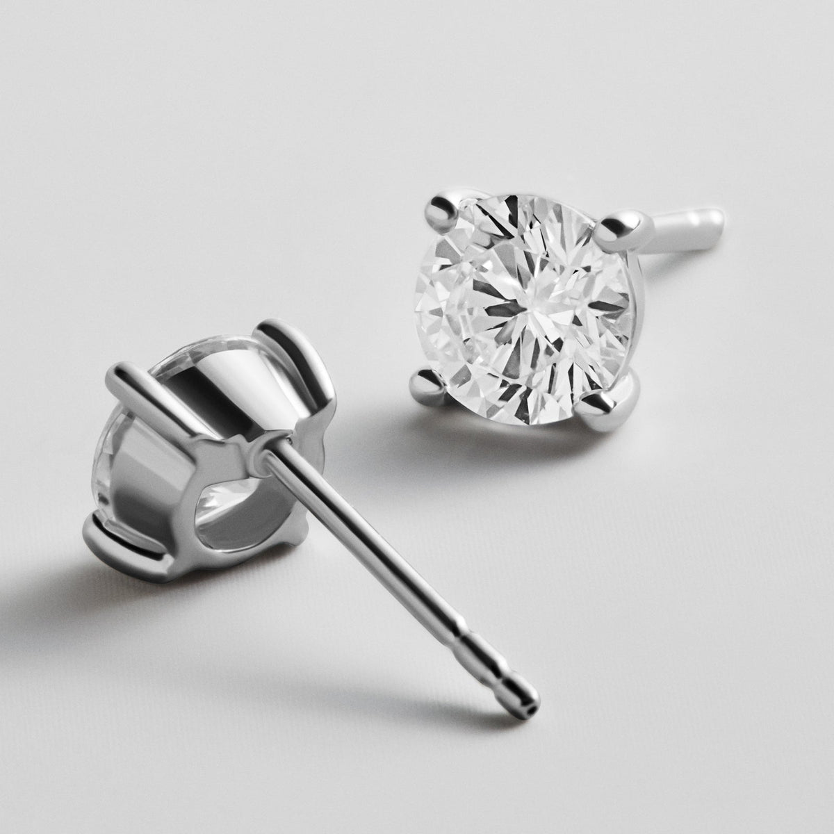 Lavisa - Essential Crystal And Moissanite Stud Earrings - Product Gallery View 34