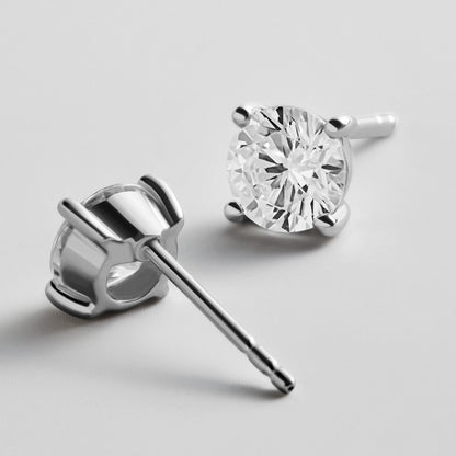 Lavisa - Essential Crystal And Moissanite Stud Earrings - Product Gallery View 34
