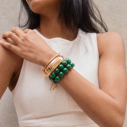 Lavisa - Beaded Chain Bracelet - Detail & Styling View