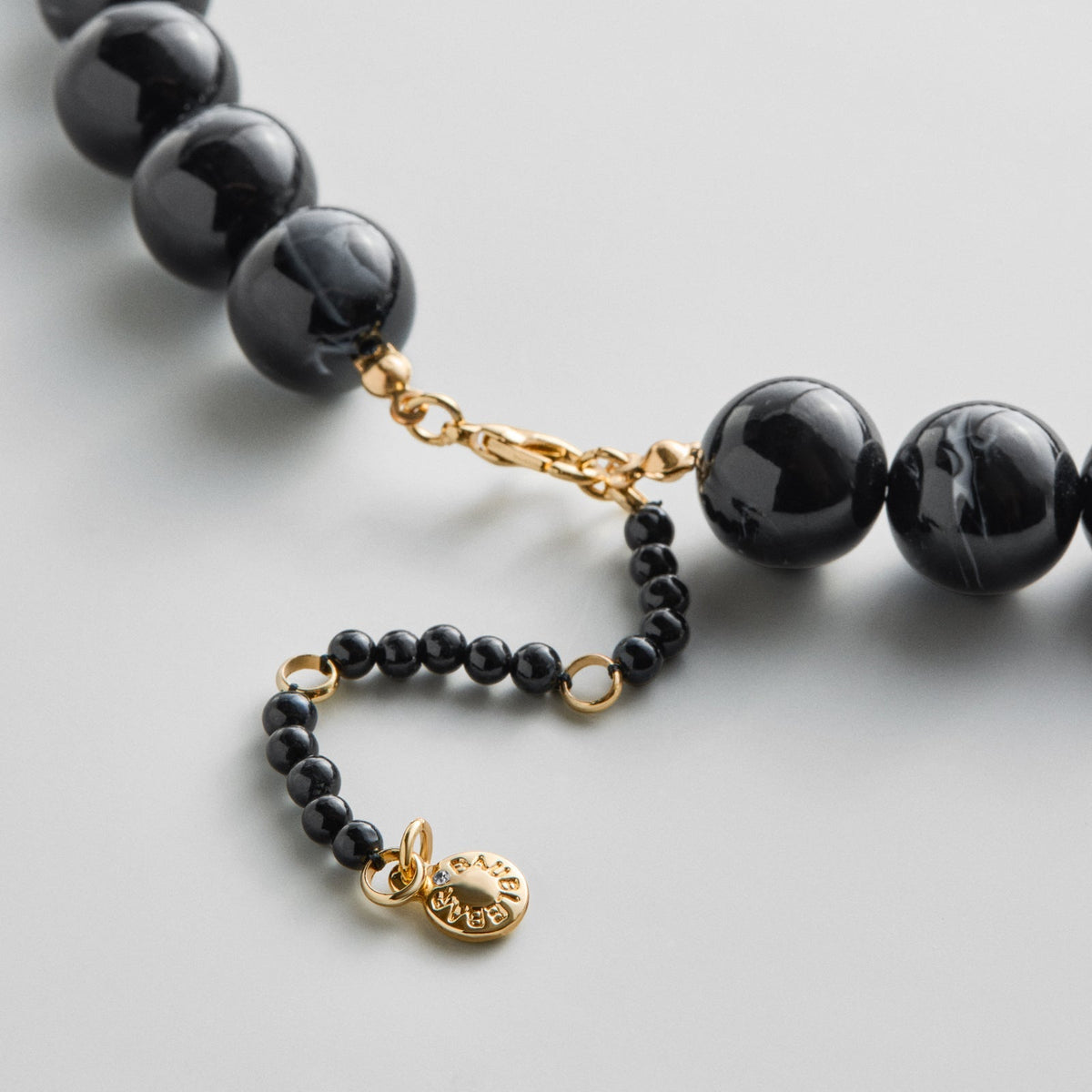 Lavisa - Mini Beaded Layering Necklace - Side Profile View