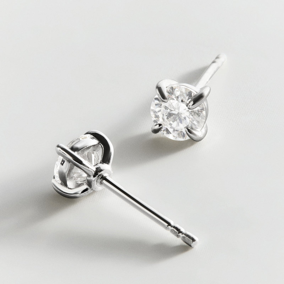 Lavisa - Essential Crystal And Moissanite Stud Earrings - Product Gallery View 15