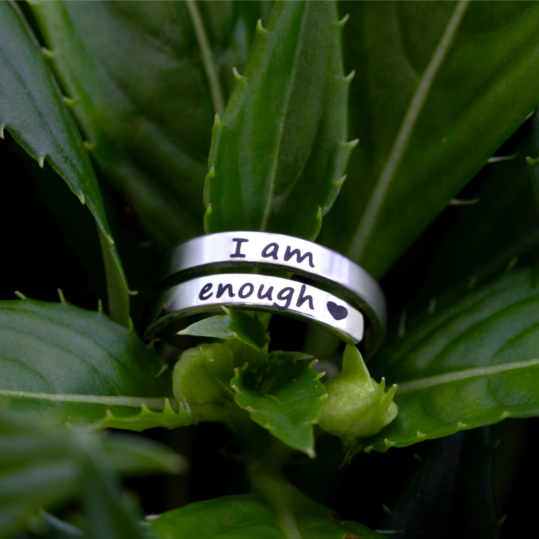 Lavisa - I Am Enough Affirmation Ring - Sterling Silver