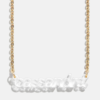 Lavisa - Custom Acrylic Nameplate Necklace - Product Gallery View 7