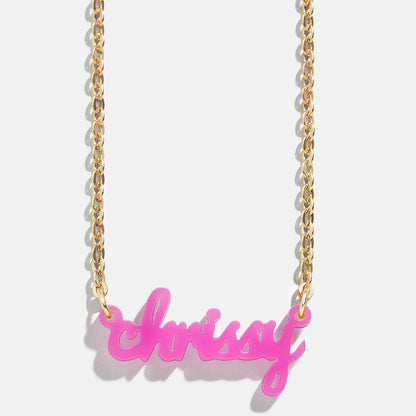 Lavisa - Custom Acrylic Nameplate Necklace - Product Gallery View 11
