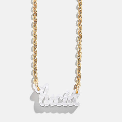 Lavisa - Custom Acrylic Nameplate Necklace - Product Gallery View 13