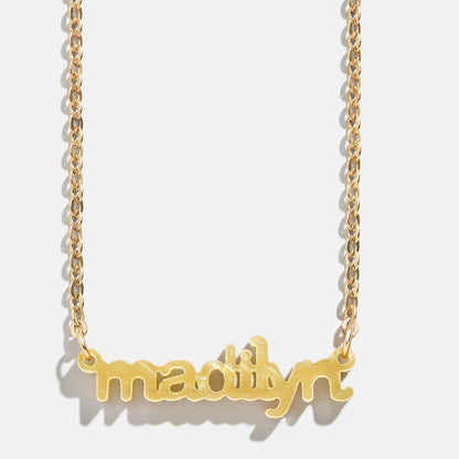 Lavisa - Custom Acrylic Nameplate Necklace - Product Gallery View 15