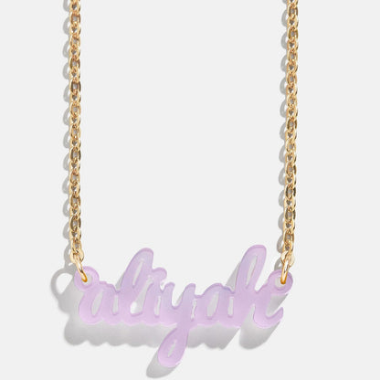 Lavisa - Custom Acrylic Nameplate Necklace - Product Gallery View 21