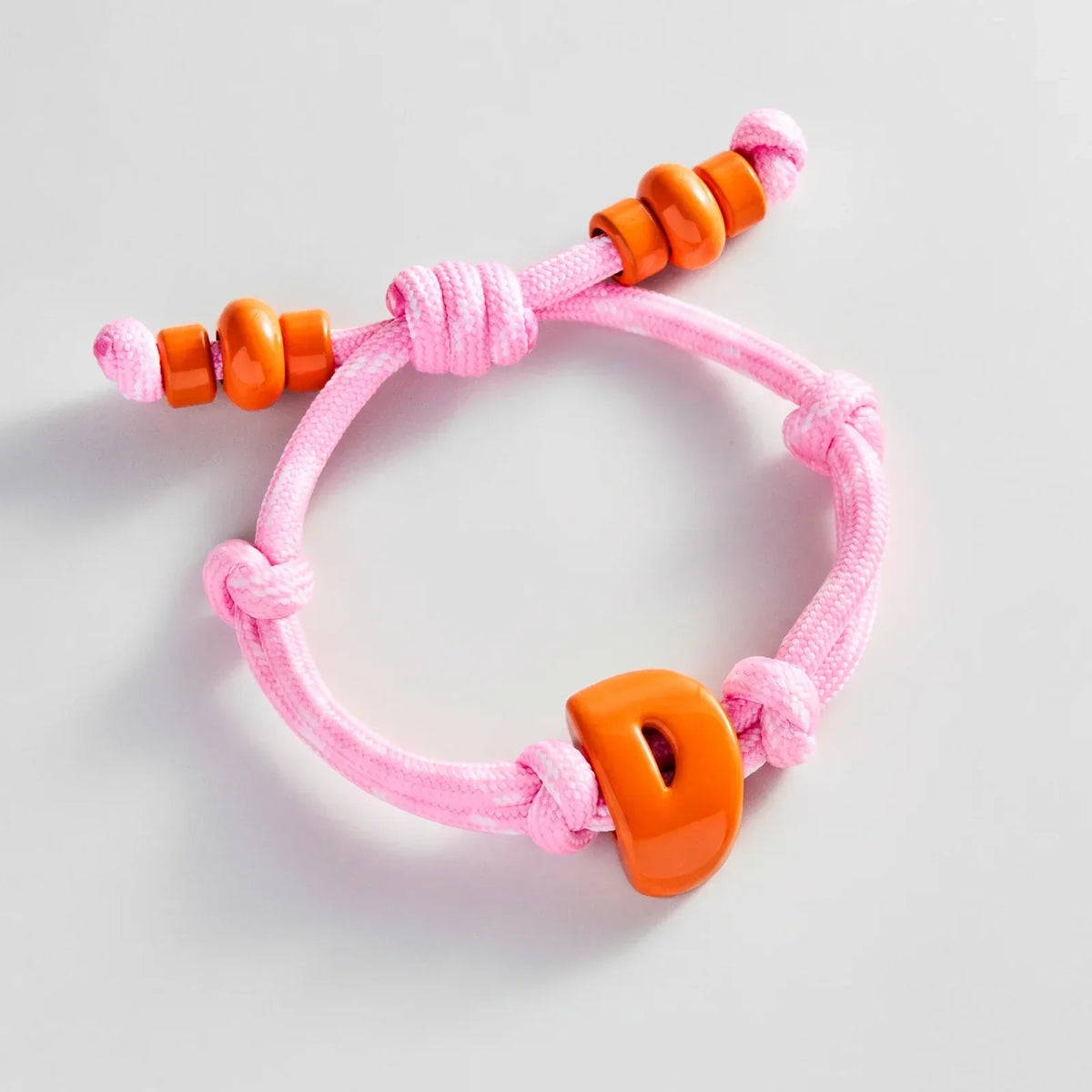 Lavisa chunky enamel initial custom bracelet with vibrant colors