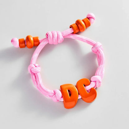 Lavisa - Chunky Enamel Initial Custom Bracelet - Clasp & Finish View