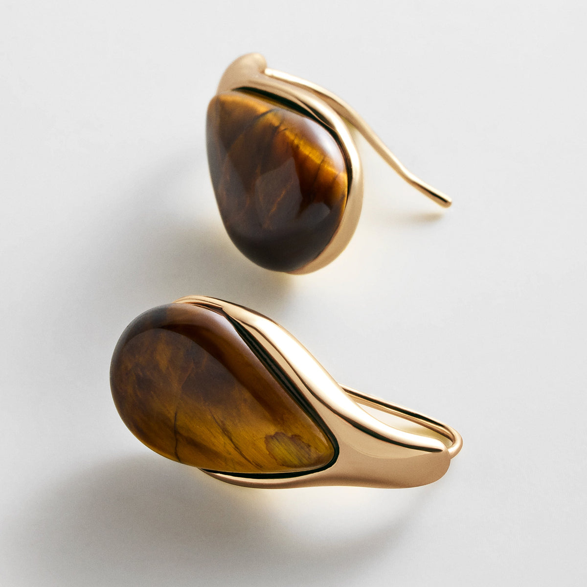 Lavisa - Semi-Precious Stone Drop Earrings - On-Model & Scale View