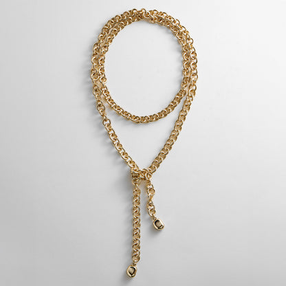 Lavisa gold chain link layered necklace for women