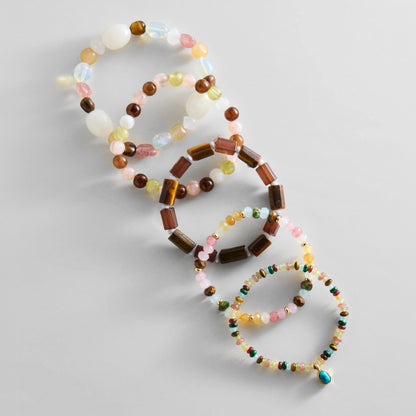 Lavisa - Semi-Precious Beaded Bracelet Stack - Clasp & Finish View